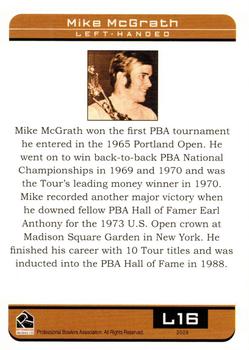 2008 Rittenhouse PBA - Legends #L16 Mike McGrath Back